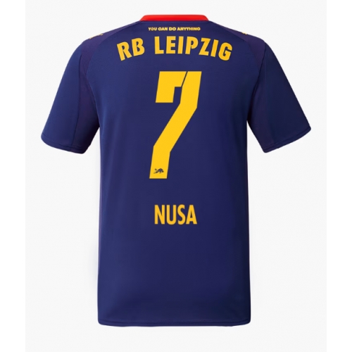 Billige Fotballdrakt RB Leipzig Antonio Nusa #7 Replika Bortedrakt 2025-26 Kortermet Billige Fotballdrakt RB Leipzig Antonio Nusa #7 Replika Bortedrakt 2025-26 Kortermet